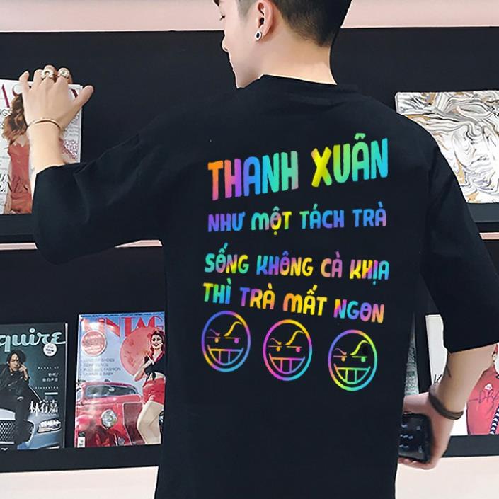 Áo thun nam nữ phản quang bảy màu nhiều mẫu đẹp, cá tính, giá rẻ, áo phản quang tay lỡ, áo phông phản quang bền đẹp