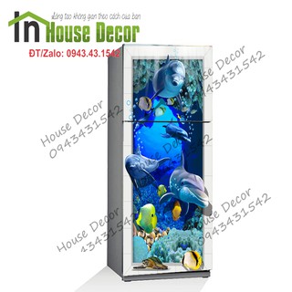 💥 miếng dán tủ lạnh decal 3d cao cấp💥
