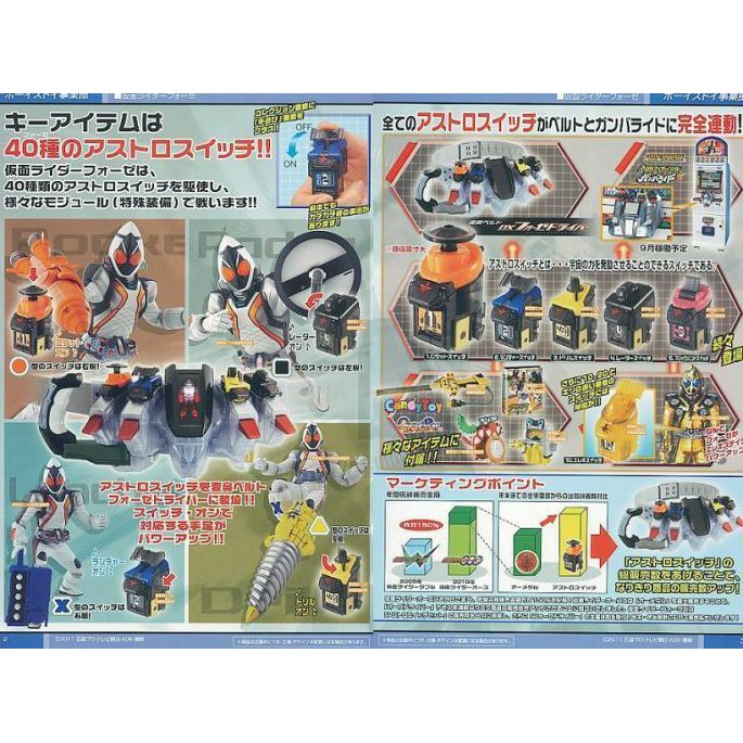 Đồ chơi Kamen Rider Fourze | Dx Astro Switch Từ 01 đến 39 | Chính hãng | 2nd, NoBox