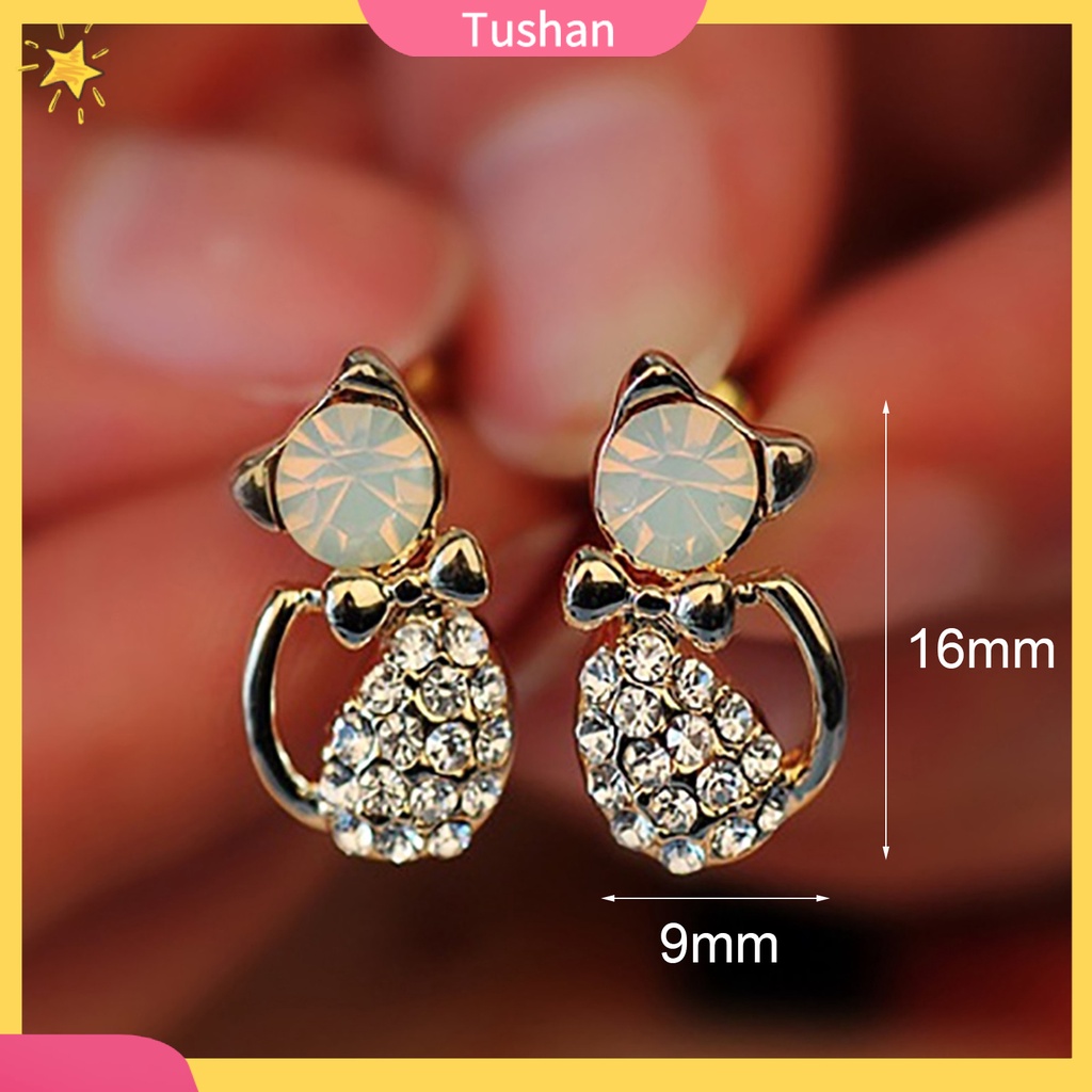 Khuyên tai nữ hình chú mèo đáng yêu