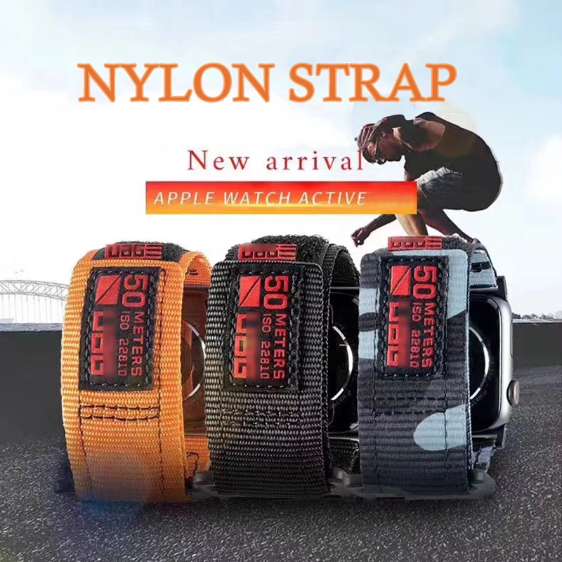 Dây Đeo Nylon Cho Đồng Hồ Thông Minh Apple Watch 8 7 SE 6 5 4 3 2 1 Iwatch 49mm 45mm 44mm 42mm 40mm 38mm