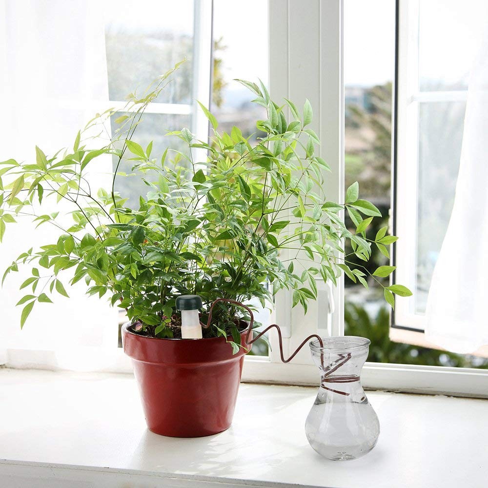 Set 2 dụng cụ tưới nước nhỏ giọt tự động cho cây trồng trong nhà