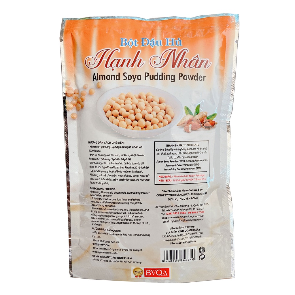 Bột Đậu Hủ Hạnh Nhân Dragon (90gr / túi)