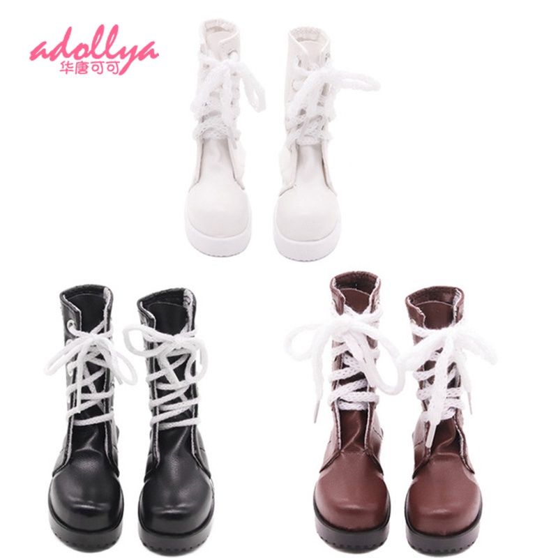 Đôi giày da thời trang cho búp bê 8cm 1/ 3