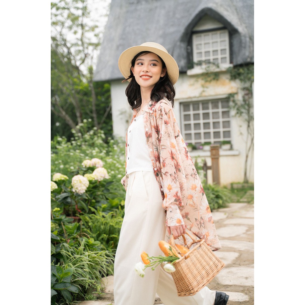 [Mã WASKT304 giảm 15% tối đa 30K đơn 99K] Sơ Mi Von Hoa[Madelen]