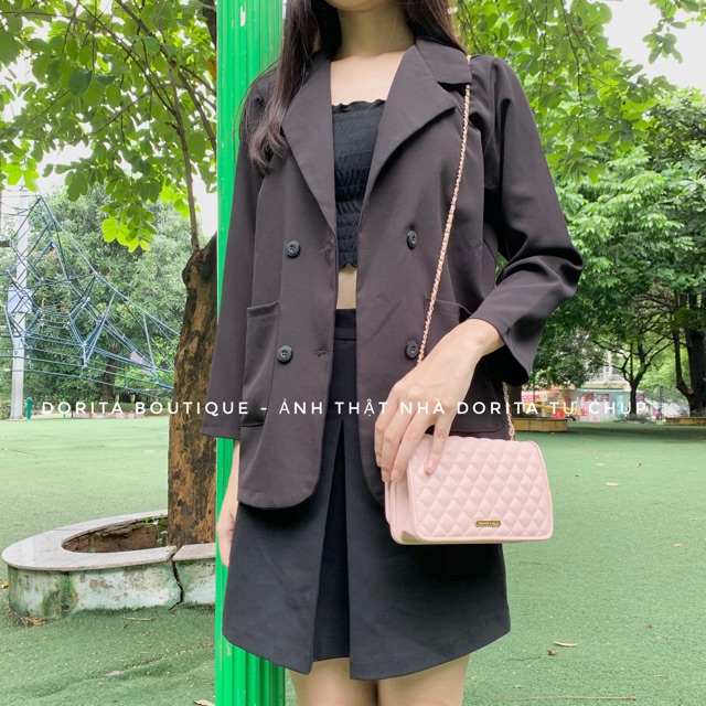 Áo khoác blazer trơn, Áo Blazer Quảng Châu - Dorita Boutique