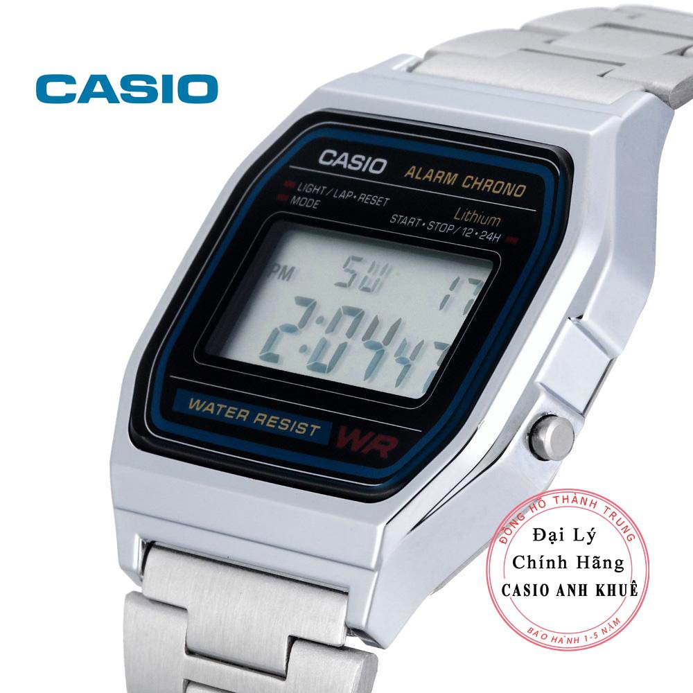 Đồng hồ Unisex Casio Vintage A158WA-1DF dây kim loại