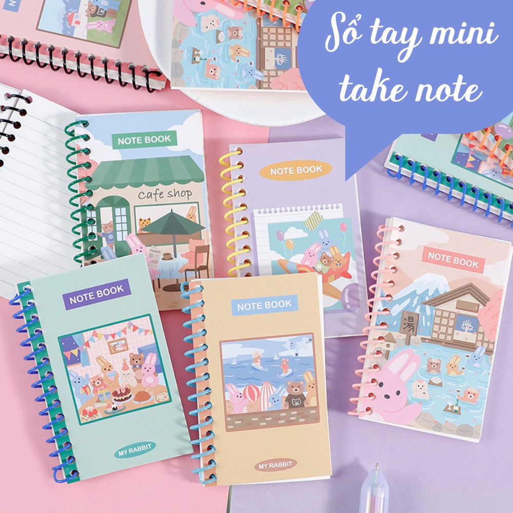 Sổ tay mini Take note Trang Trí sổ, viết nhật kí, ghi chú