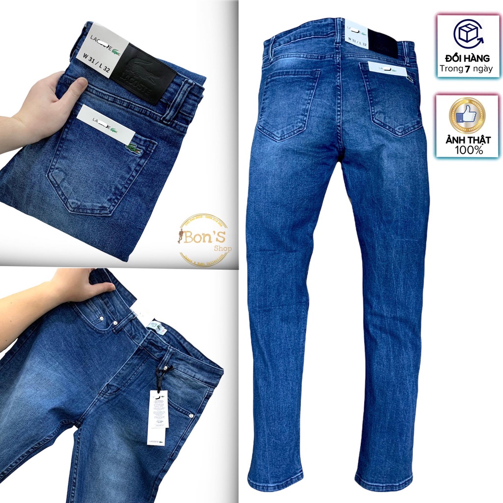 Quần Jeans Nam Cao Cấp, co dãn  NHIỀU MẪU HOT.Mẫu Lacoste ( Hàng Đẹp Chất lượng tốt) | BigBuy360 - bigbuy360.vn