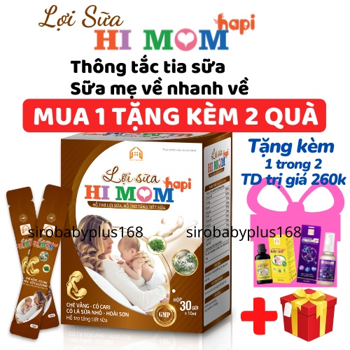 Lợi Sữa Hi Mom - Giúp Tăng Tiết Sữa,Mát Sữa,Thông Tắc Tuyến Sữa,Lợi Sữa Hapi