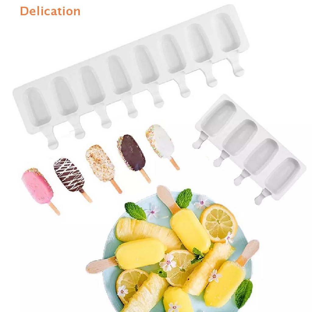 Khuôn Silicone Làm Kem Que DIY Tiện Dụng