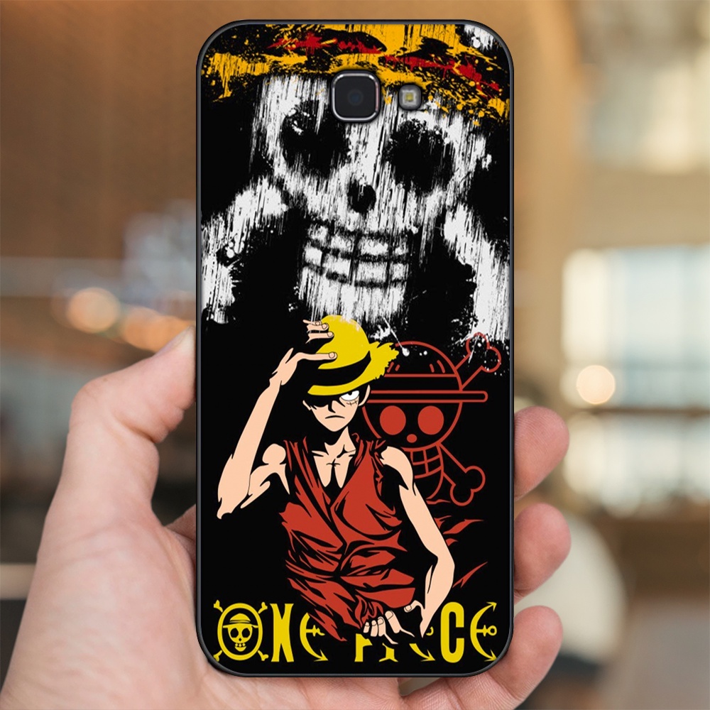 Ốp lưng Samsung J5 Prime, J7 Prime viền đen in hình Luffy One Piece
