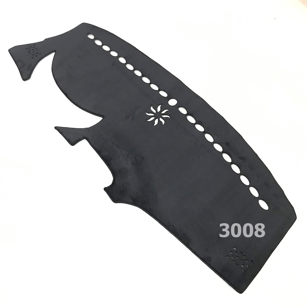 Thảm Taplo cao cấp xe Peugoet 3008 chất liệu Nhung lông cừu hoặc Da Cacbon