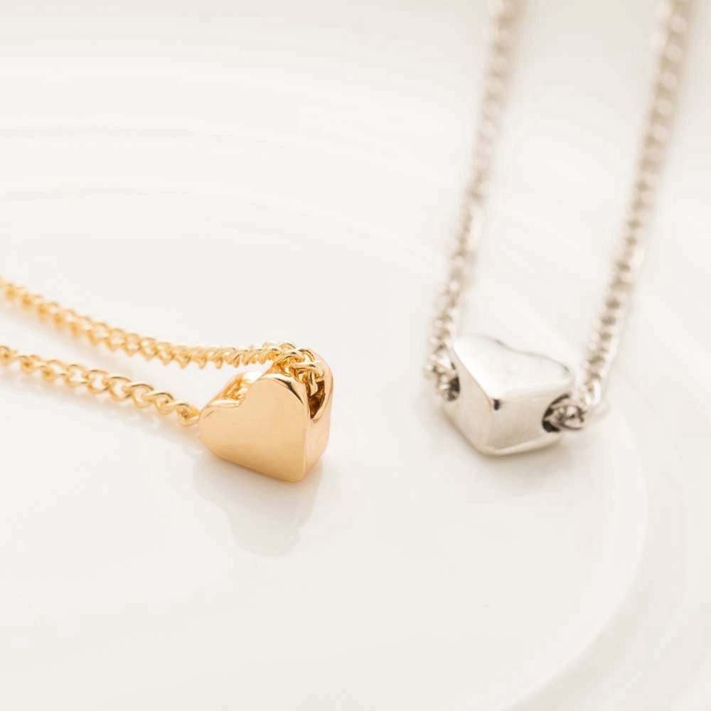 Dây Chuyền Mặt Hình Trái Tim Đơn Giản Thời Trang Cho Nữ
