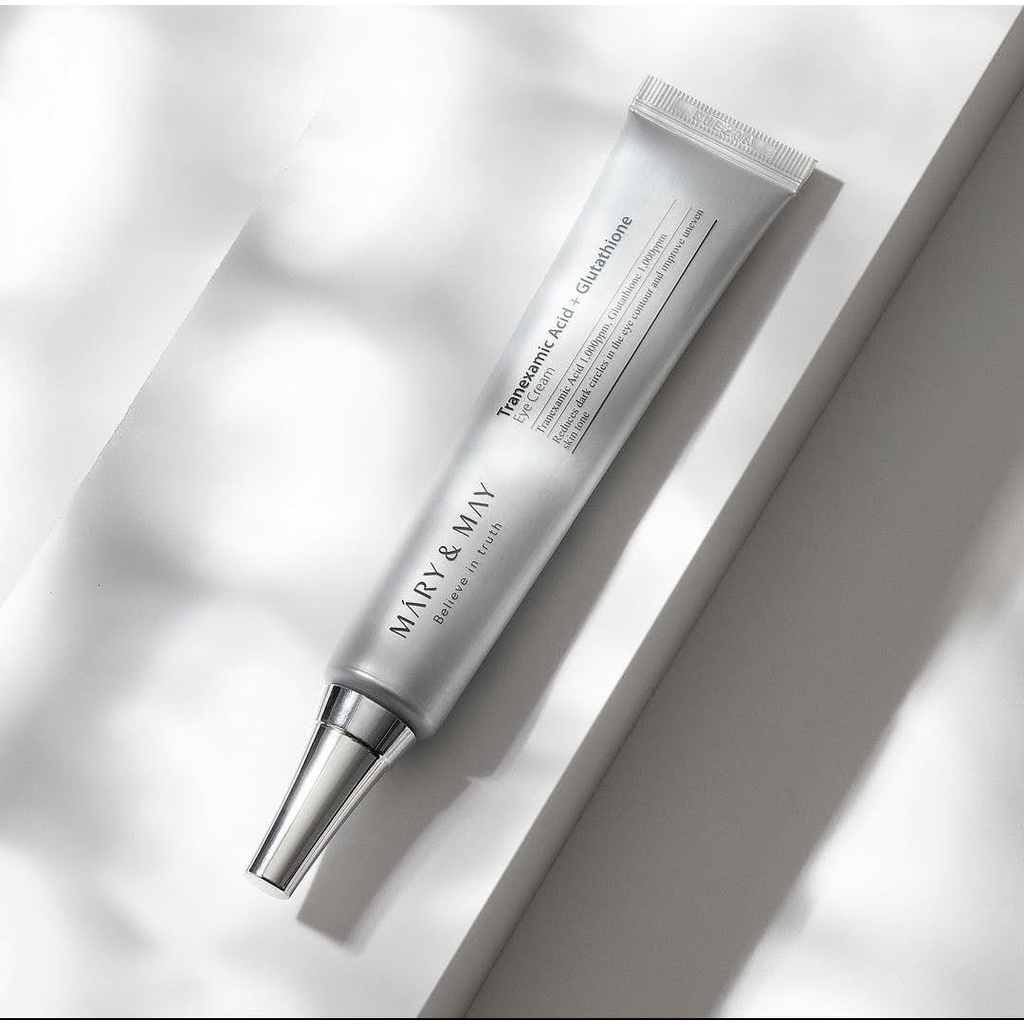 Kem mắt giảm quầng thâm, làm sáng da vùng mắt Mary&May Tranexamic Acid + Glutathion Eye Cream