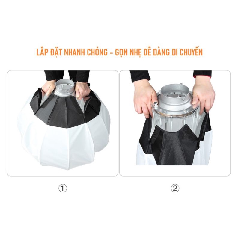 TẢN SÁNG  TRÒN  -  Softbox cầu  Nicefoto   50cm / 65cm / 80cm