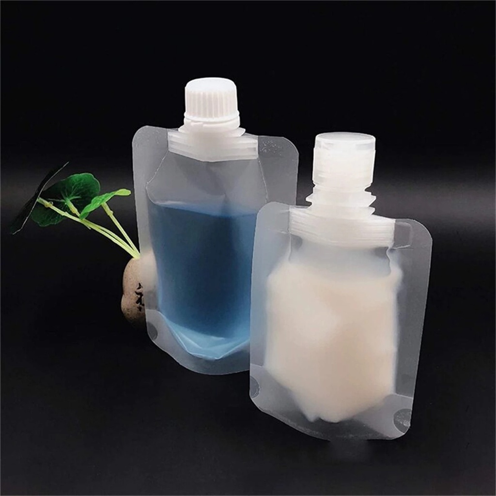 Túi đựng mỹ phẩm trong suốt có thể tái sử dụng 30/50/100ml tiện dụng