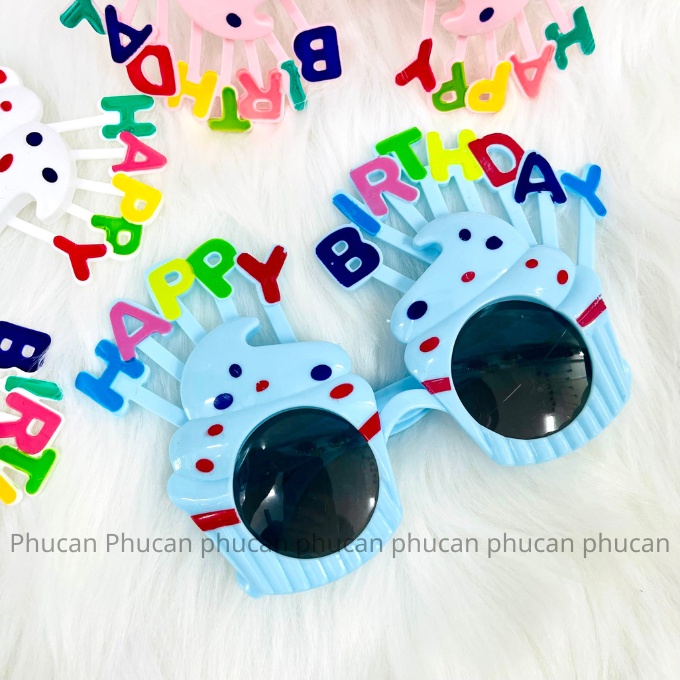 Mắt kính happy birthday vui nhộn cute cho sự kiện sinh nhật