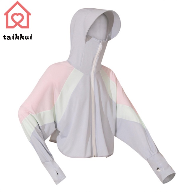 Áo Khoác Chống Nắng Có Mũ Trùm Đầu Bảo Vệ Khỏi Tia Uv Thoáng Khí Dành Cho Nữ