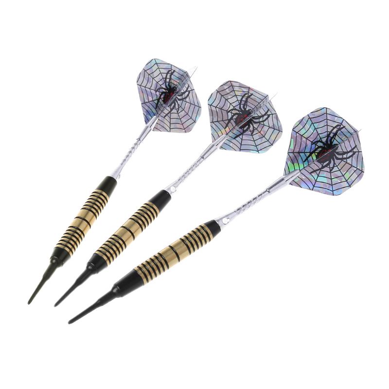 Set 3 Phi Tiêu Bằng Đồng Đen Với 2BA Đầu Phi Tiêu Mềm Và Thép Thay Thế Chuyên Nghiệp