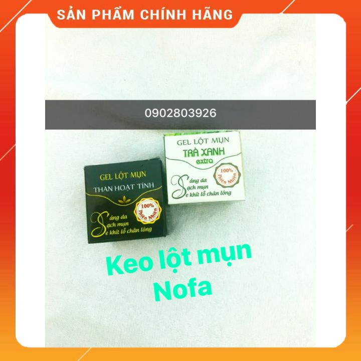 [tận gốc] gel lột mụn Nofa than tre +trà xanh  giúp tẩy  tế  bào chêt và  sạch mụn cám  làm se khít lỗ chân lông 100% $$