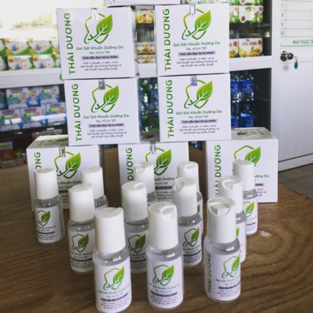 Gel rửa tay khô thái dương, sát khuẩn dưỡng da hàng chuẩn.