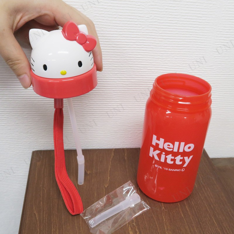 Bình nước vòi hút Skater hình Hello Kitty 350ml