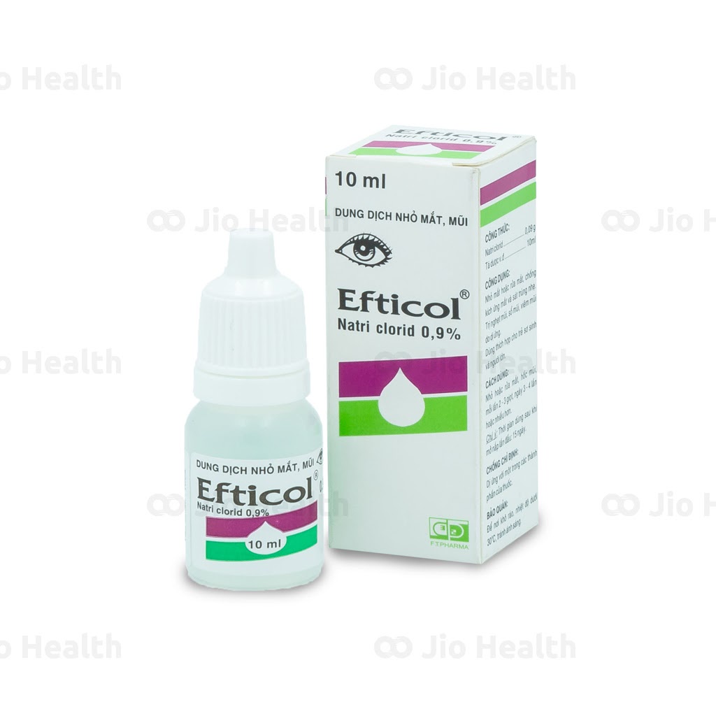 Nước muối sinh lý Efticol vệ sinh mắt mũi (lốc 10 chai) | BigBuy360 - bigbuy360.vn