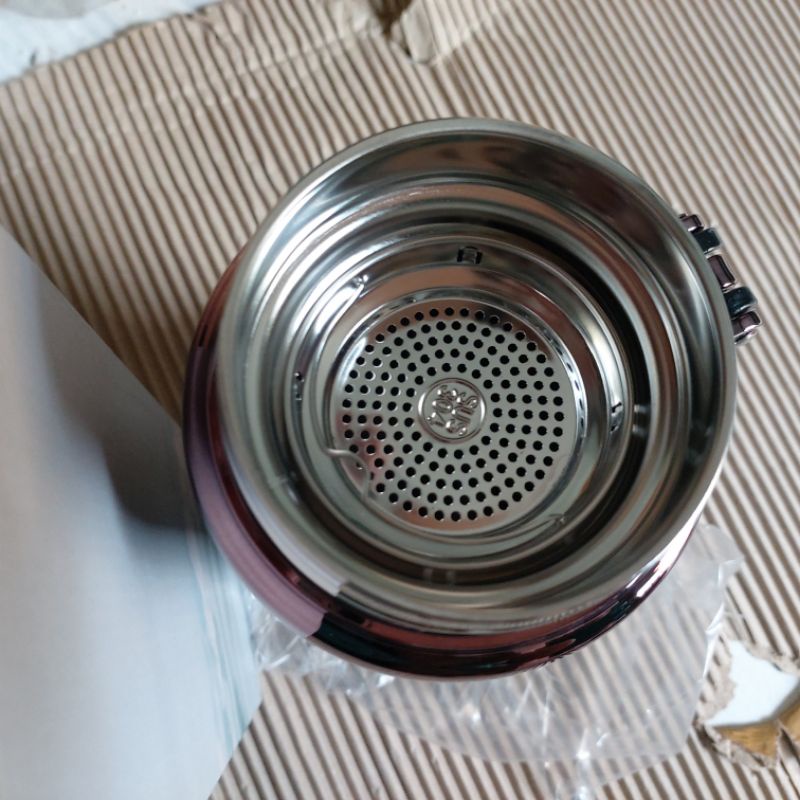 Bình giữ nhiệt cao cấp 1500ml (Hình thực tế) có nắp lưới lọc, vai cầm tay