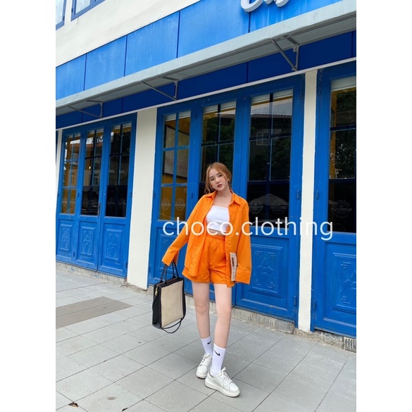 (Hàng có sẵn) bộ somi nhiều màu hot trend (Somi tay dài + Short có lót dày dặn)