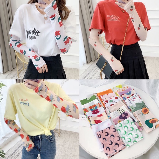 Găng tay chống nắng dành cho nữ màu sắc