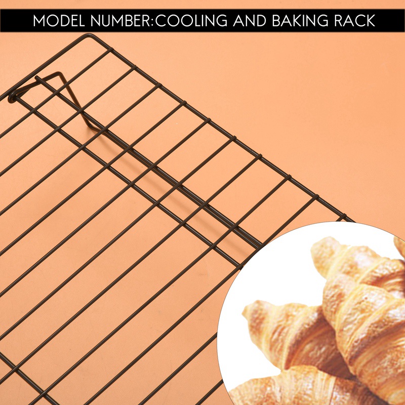 Giá Đỡ 3 Tầng Bằng Kim Loại Để Làm Nguội Bánh Quy Bánh Mì Lưới Khô Thoáng Cho Nấu Ăn