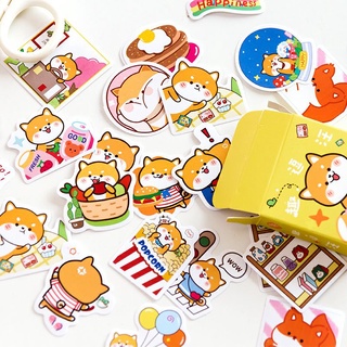 Set 50 Sticker Trang Trí Sổ Dễ Thương.