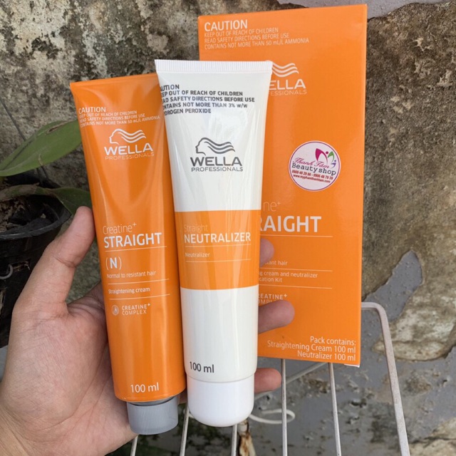 Bộ thuốc duỗi tóc Wella Straight 100ml x2 ( New )