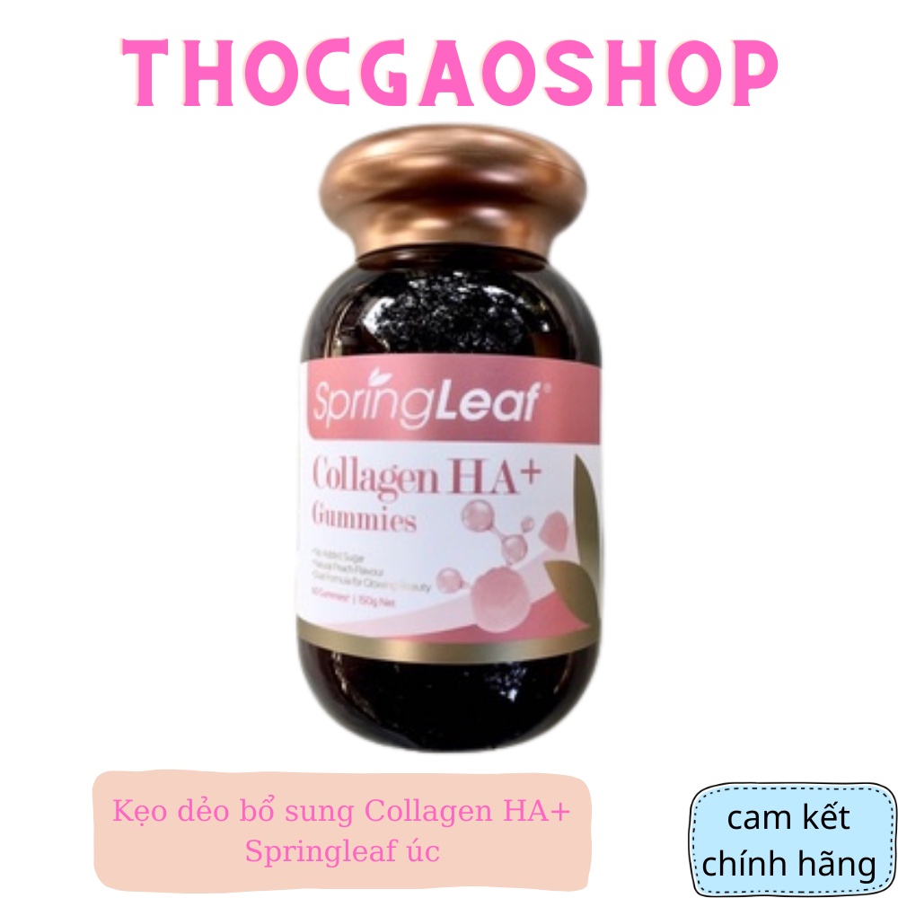 Kẹo dẻo bổ sung Collagen HA+ Springleaf úc