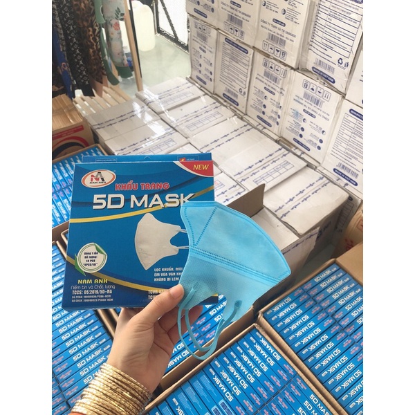 KHẨU TRANG 5d MASK NAM ANH( hộp 10 cái)