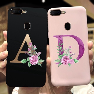 Ốp Điện Thoại Mềm Mặt Nhám In Họa Tiết Bảng Chữ Cái Cho oppo a5s A12 A7 2018 A 12 a5s
