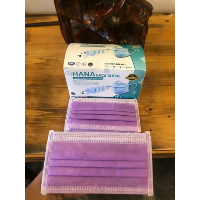 HANA 9 MÀU KHẨU TRANG BẢO VỆ 4 LỚP, VẢI LỌC KHÔNG DỆT, KHÁNG KHUẨN | BigBuy360 - bigbuy360.vn