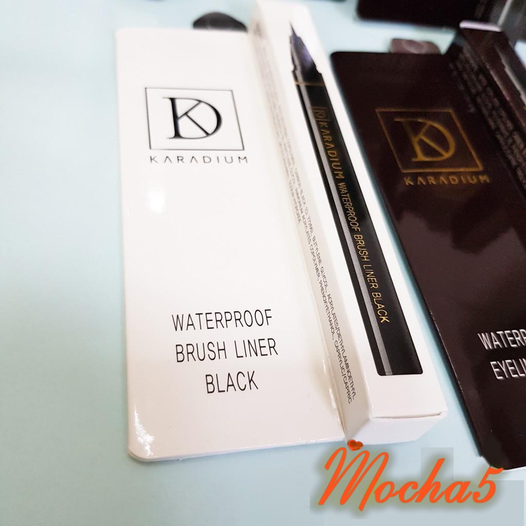 Sỉ kẻ dạ mắt Karadium Waterproof BRUSH LINER BLACK nét mảnh chống trôi chống lem | WebRaoVat - webraovat.net.vn