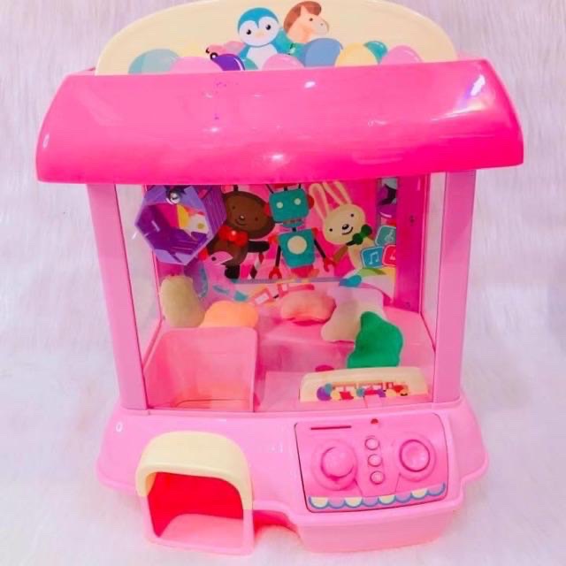 Máy gắp thú pin size to có gấu bông kèm - tặng kèm pin