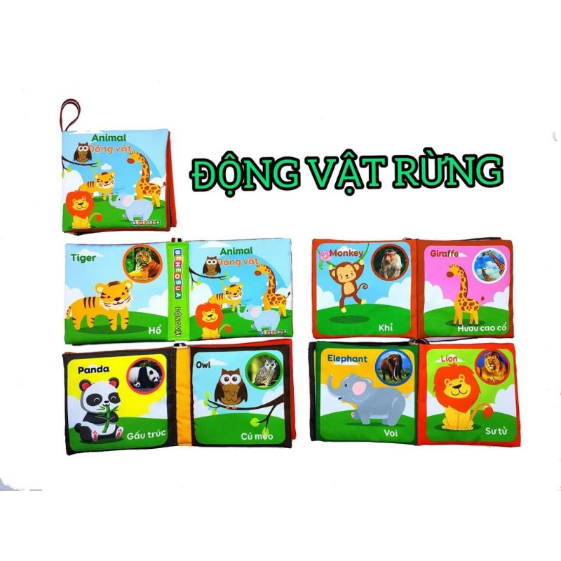 Combo 5 Sách Vải an toàn cho bé nhiều chủ đề