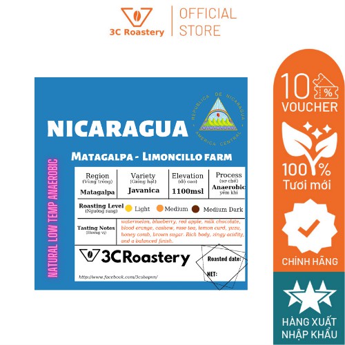 200G NICARAGUA SPECIALTY COFFEE - 3C Roastery