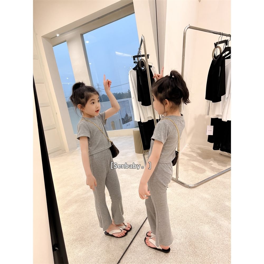 Bộ Đồ Hai Mảnh Áo Tay Ngắn Và Quần Ngắn Phong Cách Nhật Bản Hàn Quốc Thời Trang Mùa Hè Hàng Mới Dành Cho Bé Gái 2022