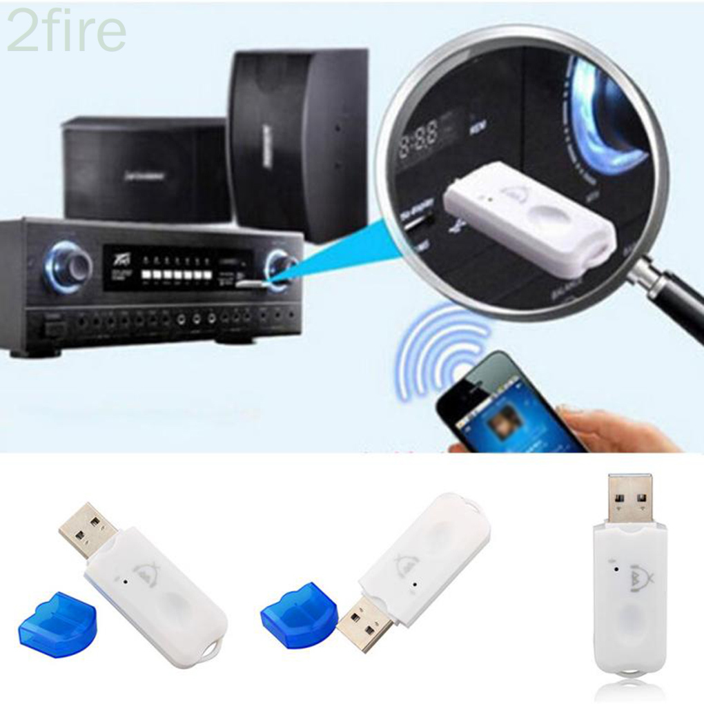Blue USB Bluetooth Audio Receiver Bluetooth Dongle Wireless USB Car Music Receiver Bluetooth Adapter