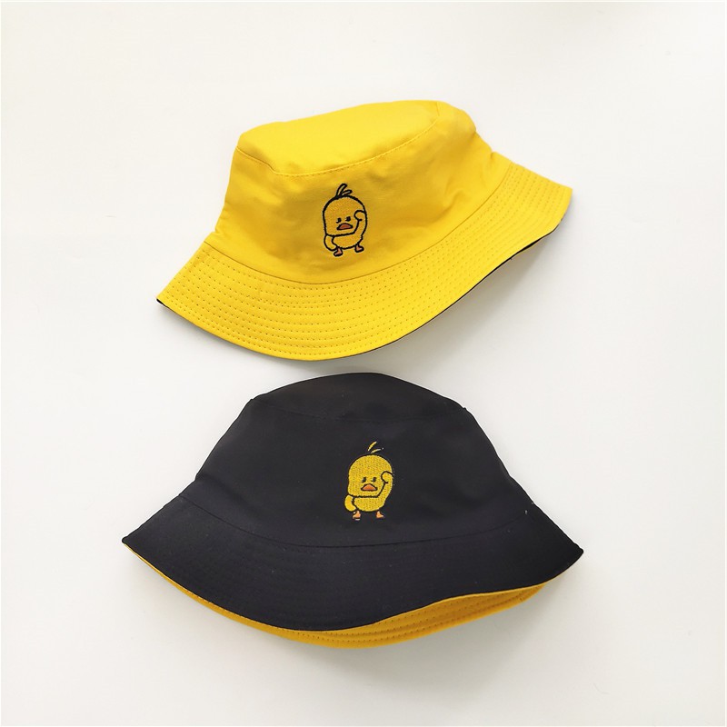 Mũ tai bèo vàng rộng chống nắng vịt con dễ thương - Nón Bucket MC04