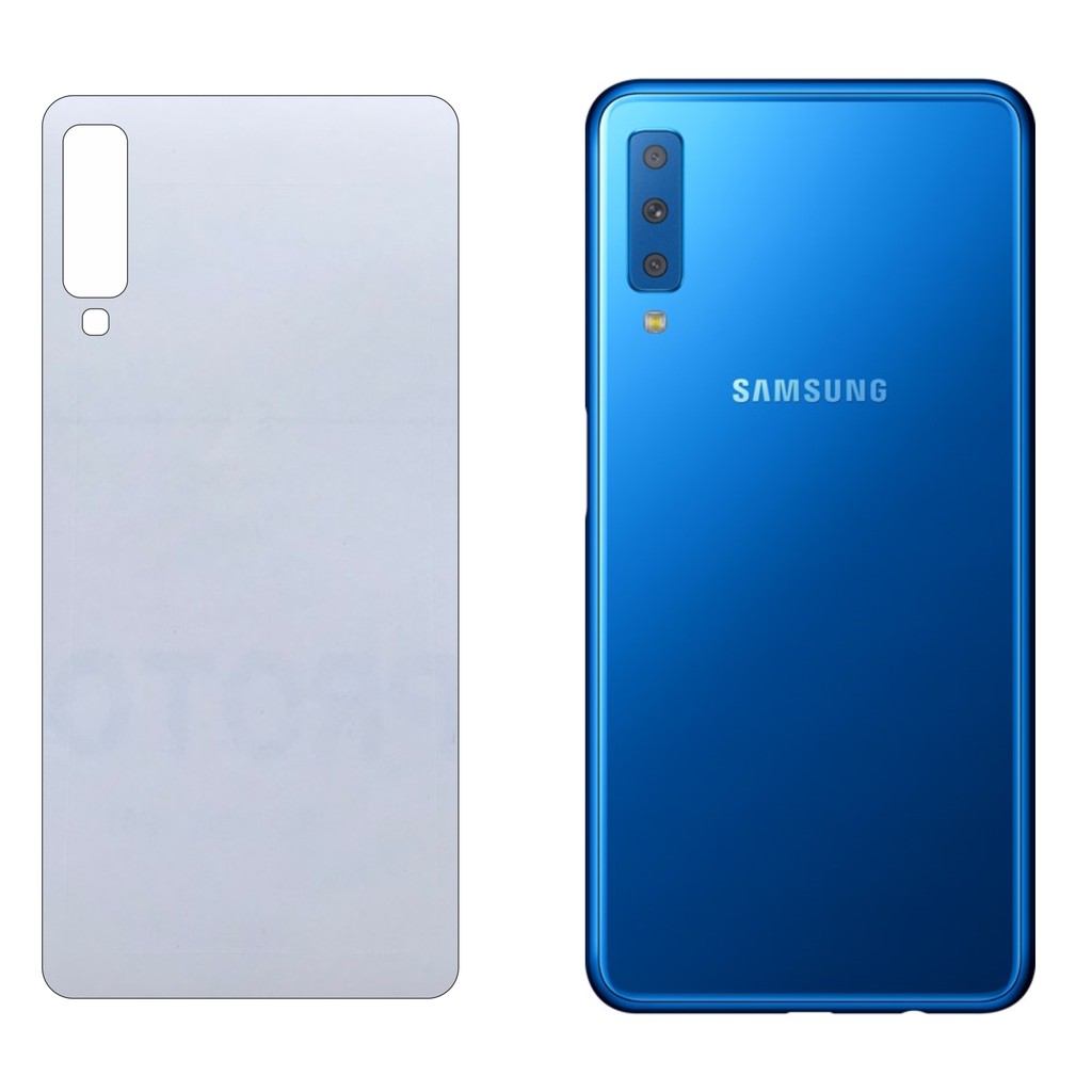 Miếng Dán Lưng Samsung A7 2018 Decal Trong Nhám Chống Vân Tay