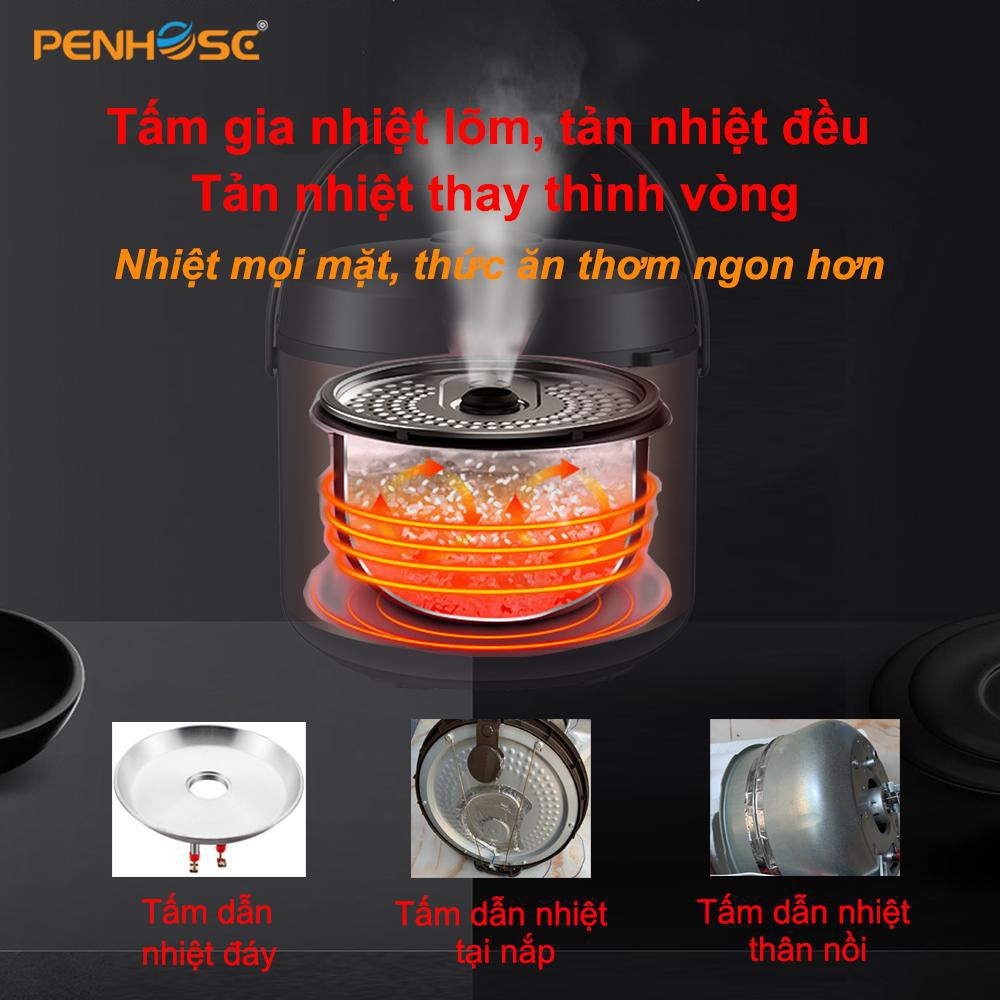 Nồi Cơm Điện Penhose PH-268  1.8 Lít 🔥 Lòng Nồi Hợp Kim Nhôm, Chống Dính  - Bảo hành chính hãng | BigBuy360 - bigbuy360.vn