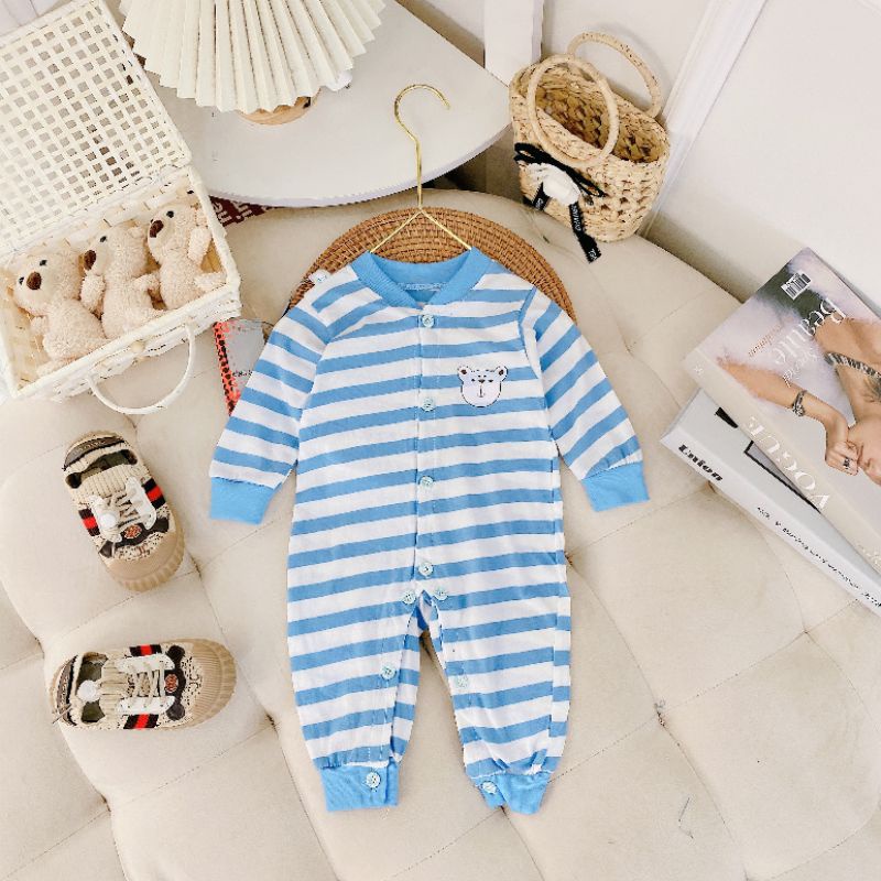 Body Dài Tay Sơ Sinh Vải Cotton, Nhiều Mẫu Cho Bé Trai Bé Gái DK