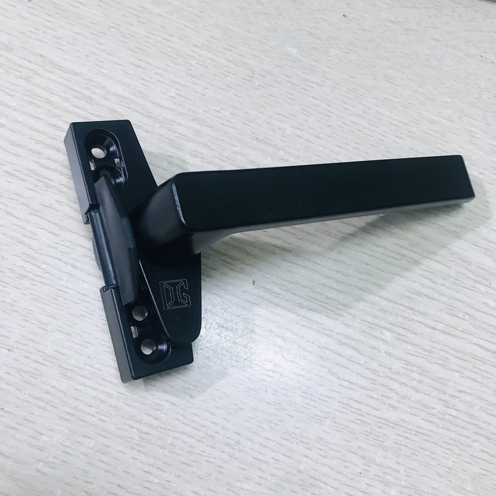 TAY GẠT ĐƠN ĐIỂM DG KM03 Ultra Lắp hệ nhôm 55 Vát Cạnh và nhôm Xingfa 55