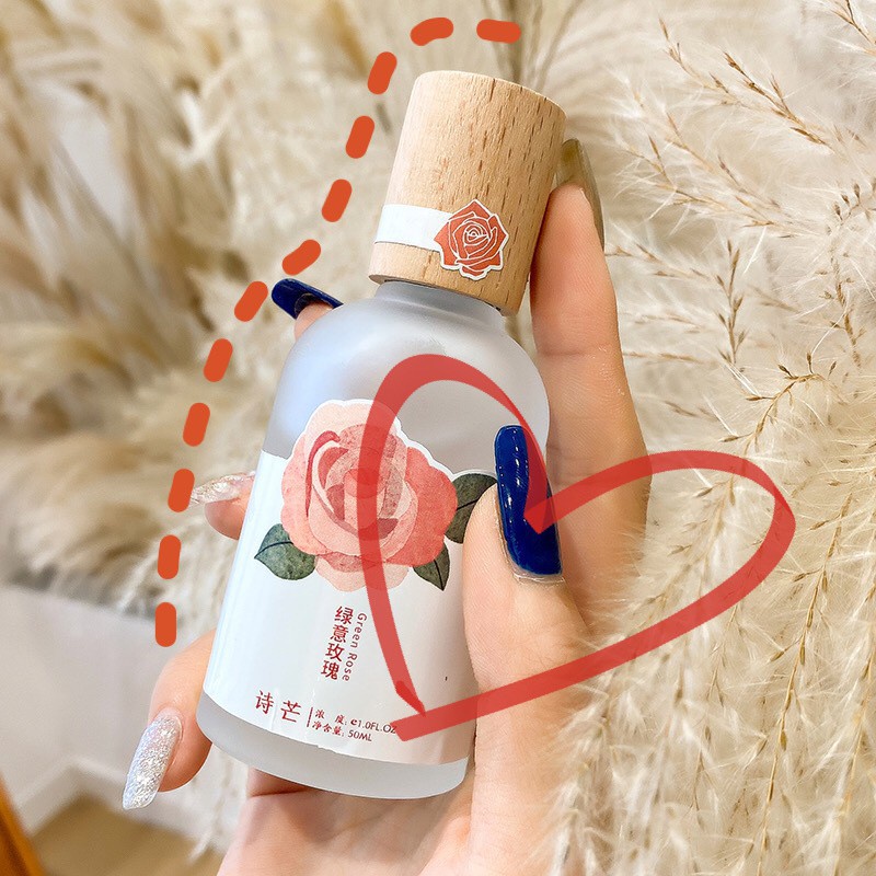 Nước Hoa Body Mist Shimang Trà Thơ Mẫu Mới Nắp Gỗ Thân Thủy Tinh Vỏ Mờ Sang Trọng Nh8 Xịt Thơm Body Mist
